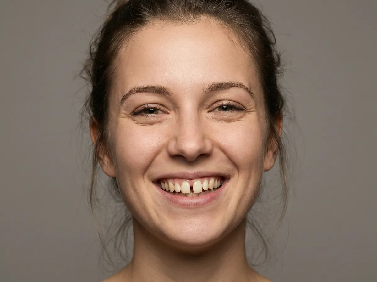 Crooked teeth before Invisalign treatment